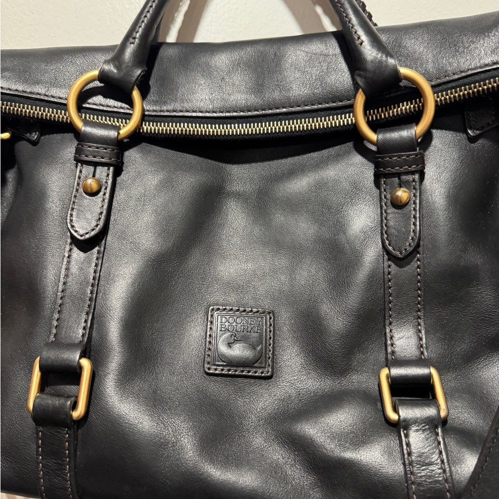 Dooney & Bourke Black Leather Florentine Satchel Large